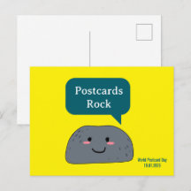 Dia do Cartão Postal Mundial 2026 com Piada de Roc