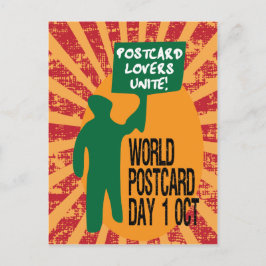 Dia do Cartão Postal Mundial marcha de protesto re