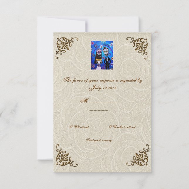 Dia do Casamento do Morto RSVP (Frente)