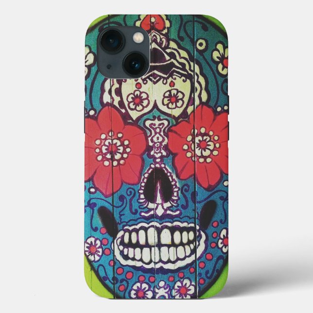 Dia do Crânio Azul Funky e Açúcar Verde Morto (Verso)