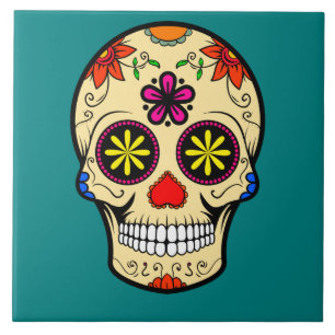 Dia do crânio do açúcar da cerceta inoperante