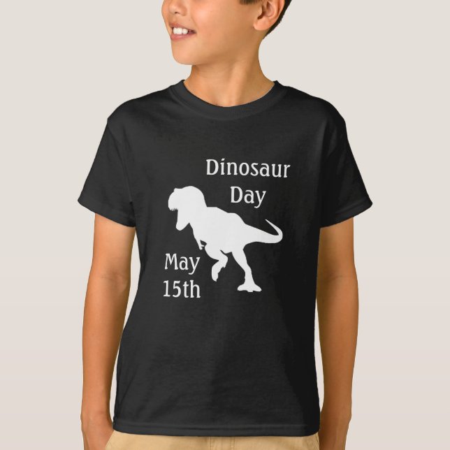 Dia do Dinossauro que a Camisa de Feriado do 15 Le (Frente)