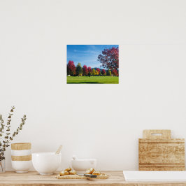 Dia do outono na Poster do Parque