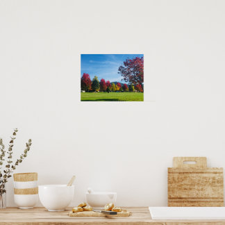 Dia do outono na Poster do Parque