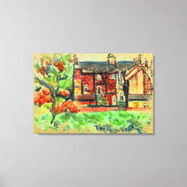 Dia do outono quente no País de Gales na canvas