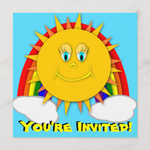 Dia do Sol - Convite à Festa de aniversário do a