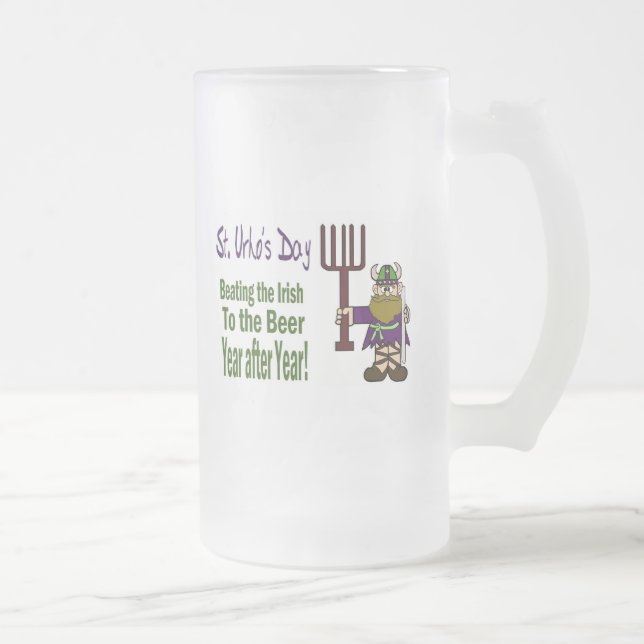 Dia do St. Urho - batendo o irlandês à caneca de (Direita)