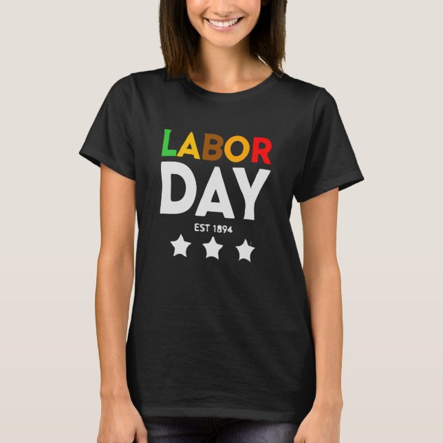 Dia do Trabalho T Camisa Design única (Frente)