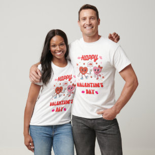 Dia do Valantino Feliz da Camiseta