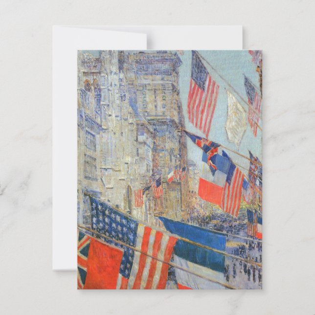 Dia dos Aliados, maio de 1917, por Childe Hassam,  (Frente)