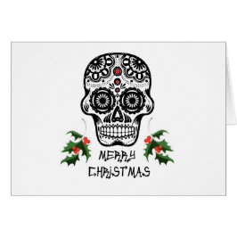 Dia dos cartões inoperantes do X-Mas do crânio