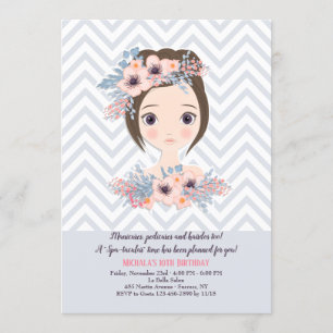 Dia dos Convites de aniversário de Beleza