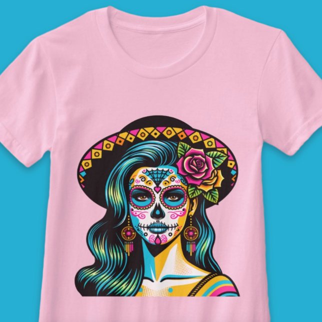 Dia dos Muertos da Camisa Morta (Día de los Muertos Day of the Dead Shirt )