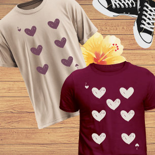 Dia dos Namorados 6 & 7 Meme Camiseta Casal Mulher