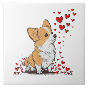 Dia dos Namorados Cachorro Fofo Corgi Dia dos Namo