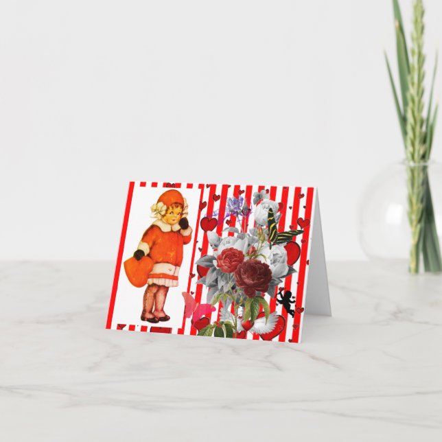 DIA DOS NAMORADOS DE ARTE ORIGINAL Cartão de Sauda (Frente)