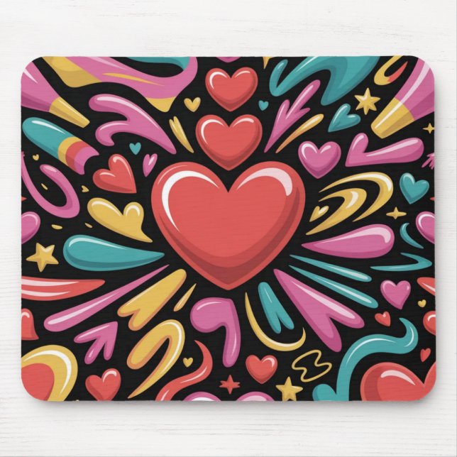 Dia dos Namorados Mousepad | Romântico (Frente)