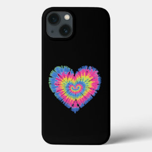Dia dos Namorados Tie Dye Corações Coloridos