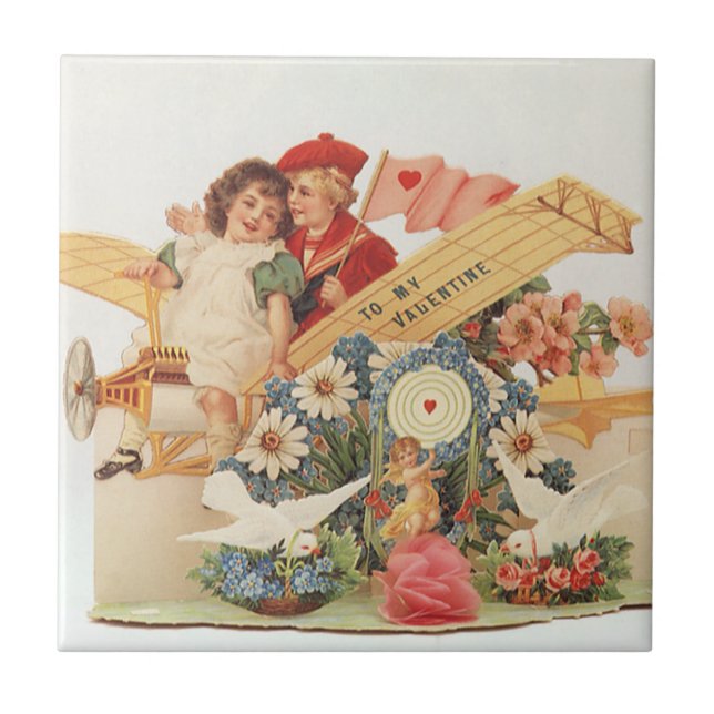 Dia dos Namorados Vitoriano Antigo, Crianças em Av (Frente)