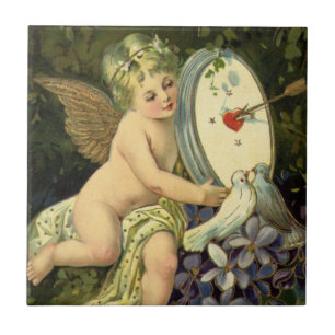 Dia dos Namorados Vitoriano, pássaros de amor anjo