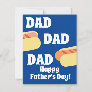 Dia dos Pais Moderno Feliz Cachorro Quente Churras