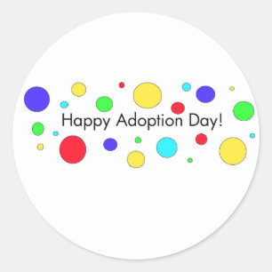 Dia feliz da adopção! Etiqueta