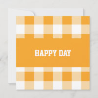 Dia Feliz do Padrão Gingham