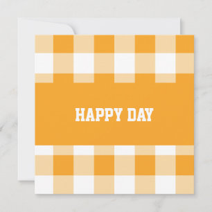Dia Feliz do Padrão Gingham