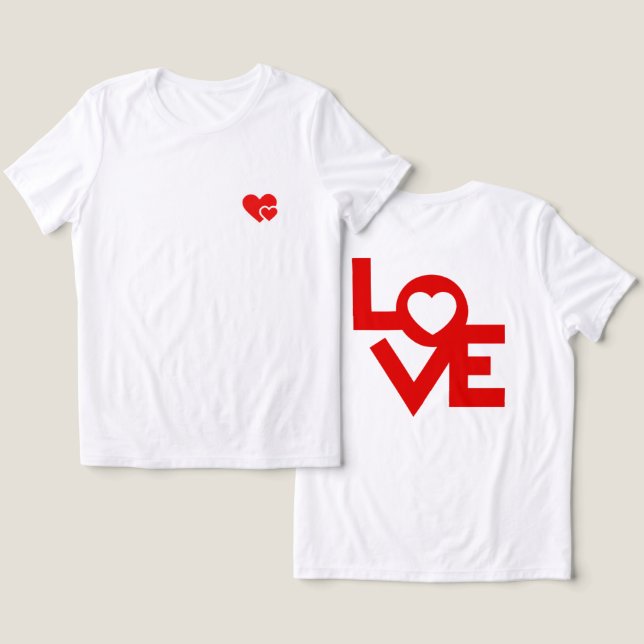 dia feliz dos namorados, rosa e vermelho, corações (Design Frente e Verso)