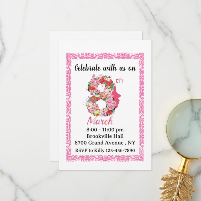 Dia Internacional da Mulher 08 2024 Convite (Frente/Verso In Situ)