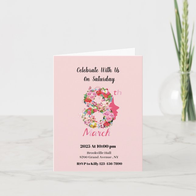 Dia Internacional da Mulher 08 2025 Convite (Frente)