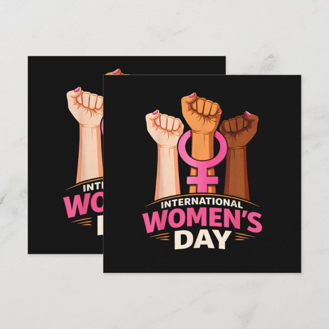 Dia Internacional da Mulher 8 de Março (Frente/Verso)