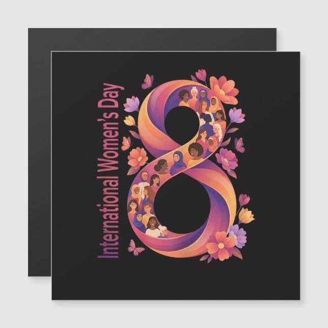 Dia Internacional da Mulher 8 de Março (Frente/Verso)
