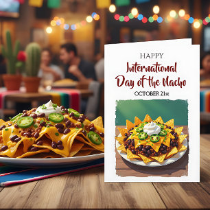 Dia Internacional do Nacho Cartão de 21 de Outub
