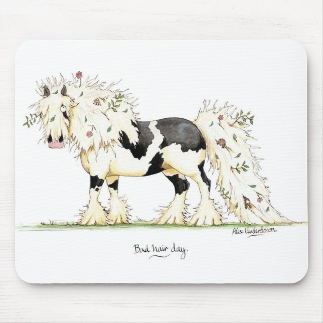 "Dia mau" Mousepad do cabelo (Frente)