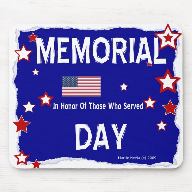 Dia Memorial - Em Honra - Mousepad (Frente)