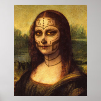 Dia Mona Lisa de 16"X20" do Poster morto