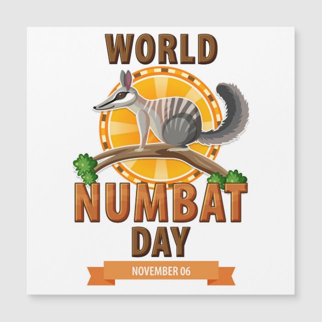 Dia Mundial do Numbat (Frente)