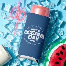 Dia Mundial dos Oceanos Ondas Terrestres Azuis Est
