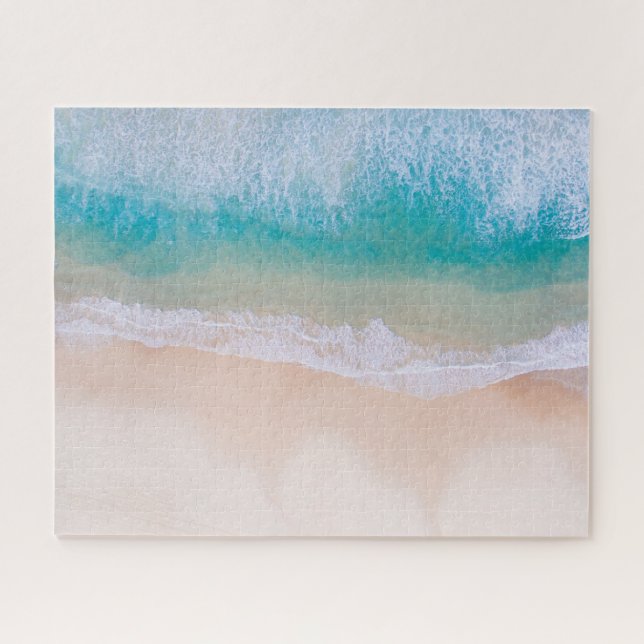 Dia na Quebra-cabeça do serrote de praia (Horizontal)