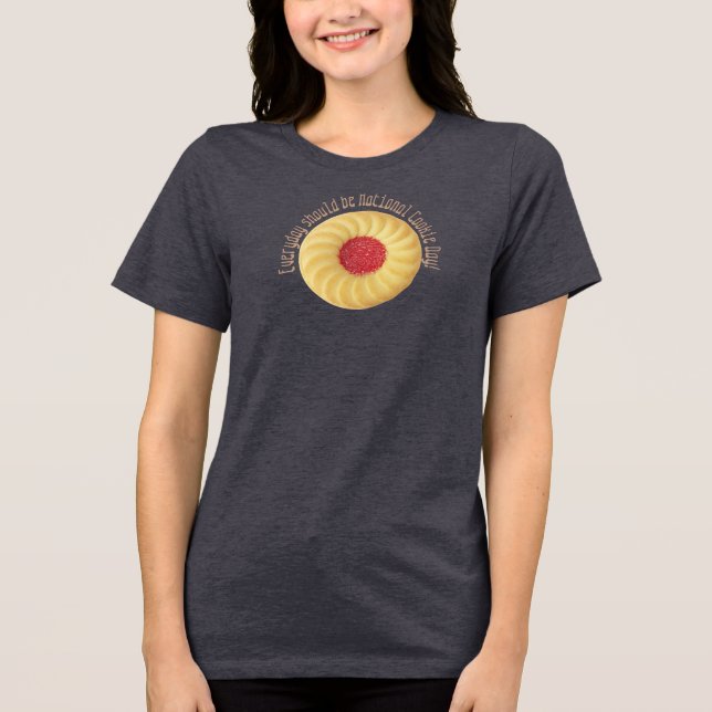 Dia Nacional do Biscoito Thumbprint Cookie Todos o (Frente)