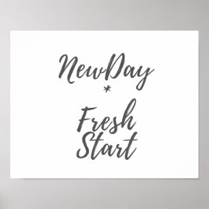 Dia novo, impressão de novo começo