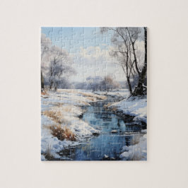 Dia Sunny do Inverno no País Quebra-cabeça