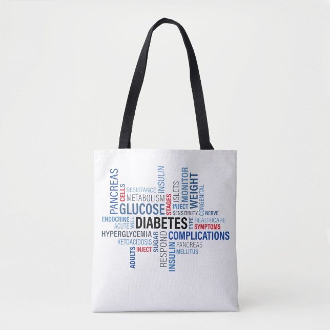 Diabetes Palavras Bolsa (Frente)