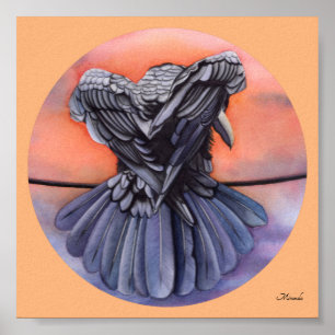 Diablo The Crow Black Raven Art Impressão Miranda