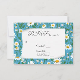 Díadas de Verão Brancas para RSVP de Casamento