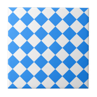 Diag Checkered - branco e azul