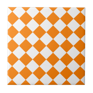 Diag Checkered - branco e laranja