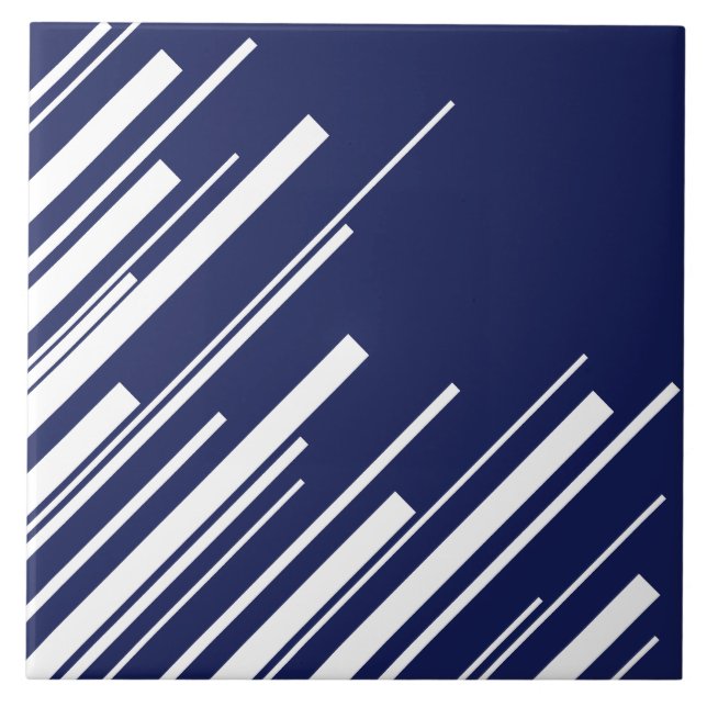 Diagonais - Azul e Branco (Frente)