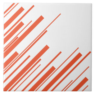 Diagonais em Laranja e Branco